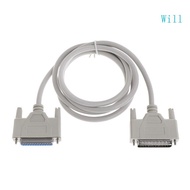 Will 25Pin DB25 Parallel Male to Female LPT Printer DB25 M-M Cable 1 5M 2 8M Computer Cable Printer 