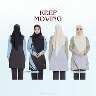 Tshirt Jersey Muslimah Humaira Keep Moving | Humaira Design | Jersey Microfiber