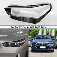 Headlamp Cover Transparent Shade Lamp For BMW 5 Series G60 G68 2024 2025 Headlight Shell Lens Plexig