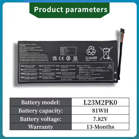 Factory Direct L23M2PK0 Battery High-Capacity for Lenovo LEGION Go 8APU1 Handheld Gaming PC L23B2PK0