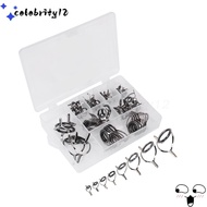 CELEBRITY12 75PCS Fishing Rod Tips, Multiple sizes Ceramic Fishing Rod Guide Kit, Durable Silver Sta