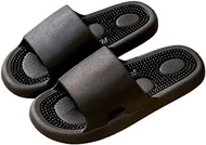 1 Pair Foot Massage Slippers Plantar Fasciitis Pain Relief Foot Massager Women Men Reflexology &amp; Acupressure Massage Sandals Non-Slip Home Shower Shoes(Color:Black,Size:44/45 EU)
