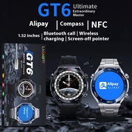 GT6 Smart Watch Extraordinary Master NFC Offline Payment Large Screen Compass Sports Watch Ultimate