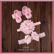 [Simple Love Kids] Baby Girl Socks with Lace Headband Set (3psc) 29066