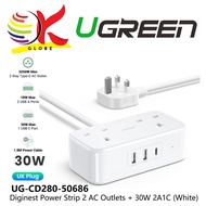 UGREEN EXTENSION POWER STRIP WITH 30W PD CHARGER USB-C PORT 18W WITH 2 USB A 2 AC OUTLETS (3250W 13A