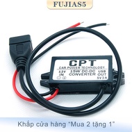 [COD] FUJIAS5 Mô-đun chuyển đổi DC-DC Bộ đổi nguồn đầu ra USB 12V sang 5V 3A 15W