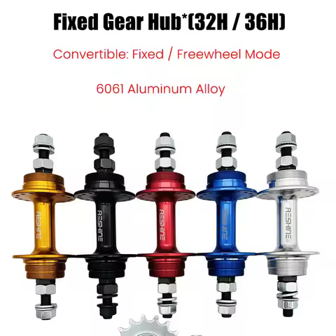 Aluminum Flip-Flop Hub with Sealed Bearings for Track Bike / Fixie Bicycle - 32/36H Front 100mm Rear