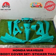 🔥【SBK MOTOR】HLD HONDA WAVE125 Cover Set | PGN Petronas Green with Sticker | 泰版设计 | 高品质车身套件