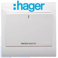 [SG STOCK Fast Delivery] Hager Water Heater Switch MB149L1 [20AX DP 1 Gang]  [No rewiring needed to replace cover]