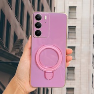 Softcase Realme C75 C75x C71 C73 Casing Magnetic Holder Wireless PlatingRing