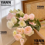 YANN Artificial Lisianthus Flowers, Large Size Simulation Design Artificial Eustoma Grandiflorum Ros