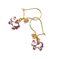 Anting anak kartun pony kadar 875 20 karat 20k anting anting bayi balita emas