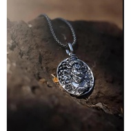 Hanuman Ji Steel Pendant Locket With Chain For Unisex