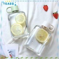 TEASG Water Bottle, 360ML/500ML Transparent Plastic Water Bottles, Flat Portable Large Capacity Spac