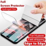 Protective Hydrogel Film For Huawei Mate 20 30 40 P20 Lite P30 P50 P40 Pro P40 Lite Pro+ NOVA 3E 4E 5T 8 8i 9 7i 7 SE Y70 Y90  Screen Protector Protective Film Not Tempered Glass
