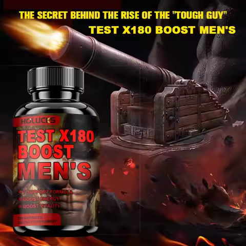 Test X180 Boost, 9-in-1 T Support for Men with D-Aspartic Acid, Fenugreek, Tribulus Terrestris, Boos