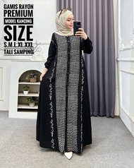 ( S M L XL XXL ) Temukan Gamis twill rayon pelangi gamis twill tidye gamis twil rayon super - motif