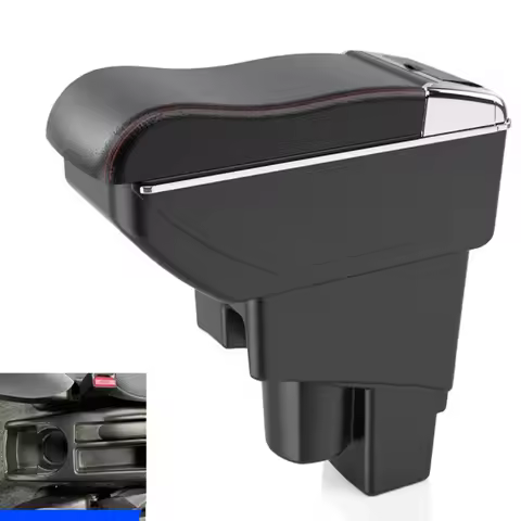 NEW For Honda Jazz Armrest box For Honda Fit Jazz 1 Car Armrest 2003-2007 Arm Storage box car access