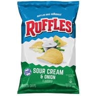 RUFFLES Sour Cream & Onion Potato Chips 170gm