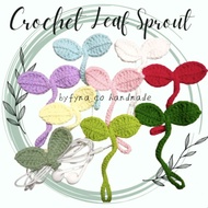 Ready stock | Crochet Leaf Sprout cute