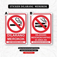 No Smoking Stickers / No Smoking Area Stickers / No Vaping Area Stickers / Vaping Stickers Smoking S
