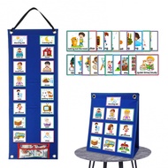 Kids Visual Schedule Cards 70PCS Daily Routine Chart Cards Learning Materials Kids Behavioral Tool W