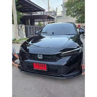 Honda Civic FE 2022-2025 Front Lips Thai Look Gloss Black (1 pcs✔️)
