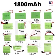 1800mAh Ni-CD Rc Rechargeable Battery Bateri Kereta Kontrol 12v 9.6v 8.4v 7.4v 7.2v 6.0v 4.8v 3.6v 2