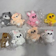 SKZOO Magnetic Plush Doll – Wolf Chan & Felix BbokAri, Cute Hugging Stuffed Toy Set