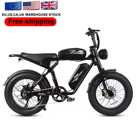 USA Warehouse RTS 20" 48v 1000w 36ah Ebike Long Range Fat Tire Electric Mountain Bike