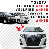 Toyota Alphard Vellfire AH20 ANH20 AH 20 To AH30 ANH30 AH 30 2015 2018 Conversion Bonnet Hood - ( Al