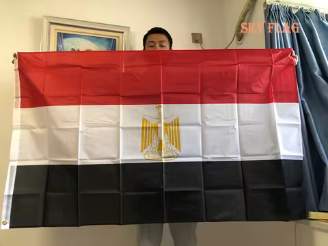 SKY FLAG free shipping EG EGY Egypt Flag 90x150cm Egypt flag High Quality Double Sided Printed Polye