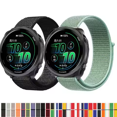 Nylon Loop Strap for Garmin Forerunner 570 47mm Smartwatch Replacment Bracelet Sport Watchband Corre