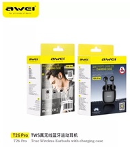 SG STOCK Awei T26 pro TWS Wireless Earphone Bluetooth 5.3 Stereo Sound 6D HiFi Bass IPX5 Waterproof
