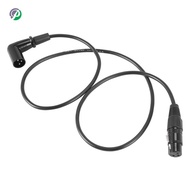 [alfred_gunter.]Right Angle Male to Female XLR Cable, Microphone Cord,  Signal Wire Cord for Equilib