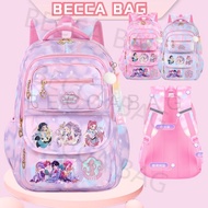 Becca bag ergonomic waterproof kids preschool school bag girls school backpack for primary cartoon b