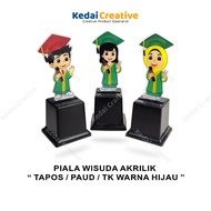 Kedaicreative Plakat Wisuda Anak TAPOS / PAUD / TK - Akrilik Hijau
