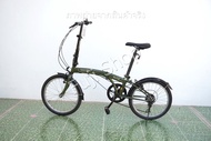 จักรยานพับได้ญี่ปุ่น - ล้อ 20 นิ้ว - มีเกียร์ - Dahon Suv D6 - สีเขียว [จักรยานมือสอง]