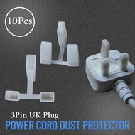 10Pcs Anti-Dust Cap Protector Protective PE Male Cover for BS1363 UK British Standard 3 Pin Power Co