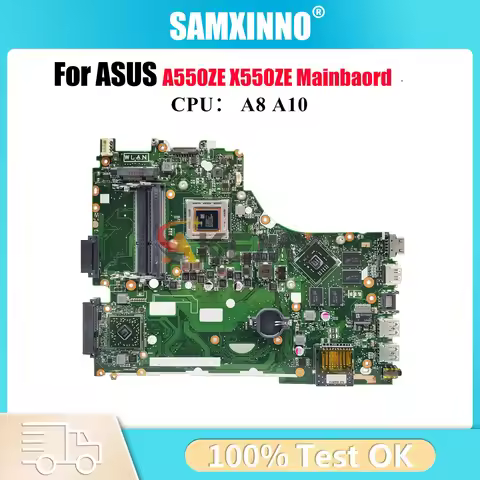 X550ZE Laptop Motherboard For ASUS VivoBook F550ZE A555Z A550ZE K550ZE X550ZE X550Z VM590Z K555Z Mai