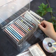 Acrylic Dustproof Box with Lid CD Storage Box CD Disc PS4CD Record Storage Transparent Storage Box [