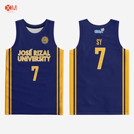 Jose Rizal University Jersey Basketball Full Sublimation Jersey (Top)