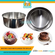 Aluminium Round Deep Fixed Bottom Cake Mould Tin Loyang Acuan Kek / Kek Tin Bulat / Round Cake Tin