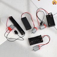 [CO] 130 Motor Kit With 2x Battery Storage Case And Switch 16500 RPM Mini Student DIY Electronic Mot