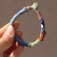 NO.8原創 & 草木染手環 | 布手鐲 全手縫 | 文藝自然