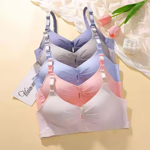 Maternity Bra for Feeding Pregnancy Women Breastfeeding Bra Nursing Underwear Clothes for Up and Dow
