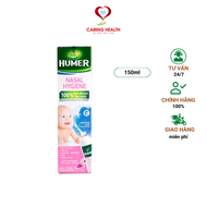 Dung dịch xịt mũi đẳng trương trẻ em Humer 150 Nose Hygiene Infant 150ml rửa mũi làm sạch mũi giảm v