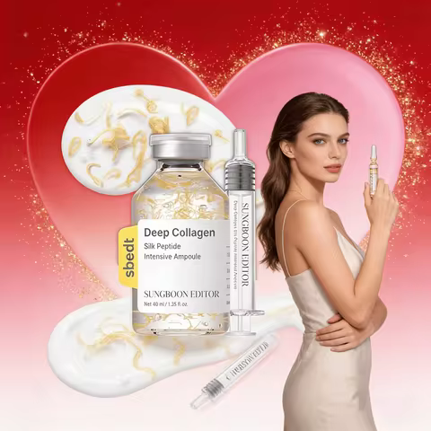 SUNGBOON EDITOR Silk Peptide Intensive Lifting Ampoule | Korean Anti-Aging Serum for Face with Colla