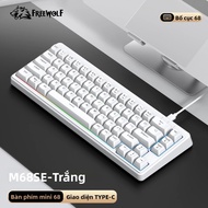Bàn Phím Mini Di Động FreeWOLF M68 SE 60% Có Dây Với Đèn RGB Rực Rỡ Dành Cho Văn Phòng Và Chơi Game 