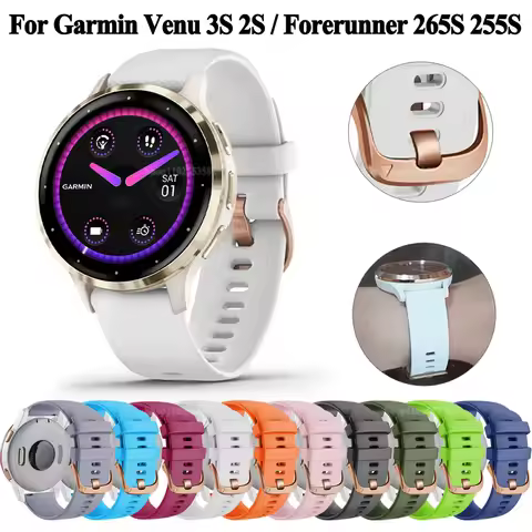 For Garmin Venu 3S/Venu 2S/Vivoactive 4S/Vivomove 3S/Forerunner 255S 265S Wristband Strap Bracelet B